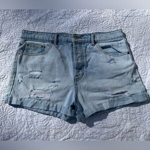Forever 21 distressed jean shorts
